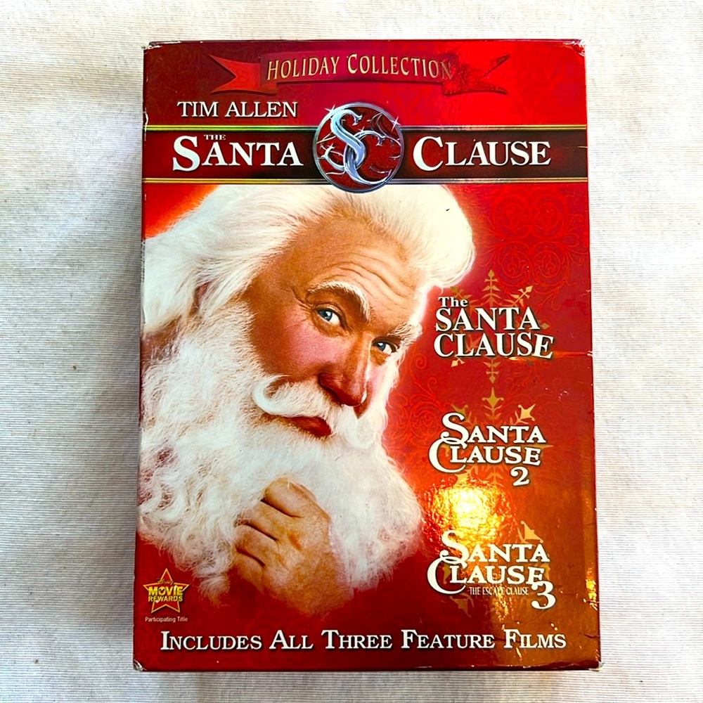 🌞 Disney Holiday Collection The Santa Clause Trilogy of 3 films Tim Allen DVDs